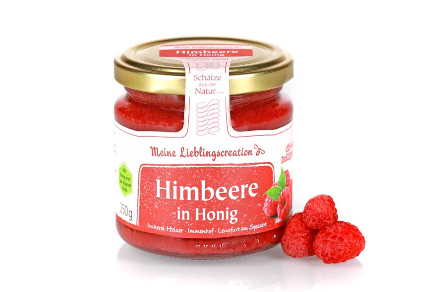 Himbeere in Honig