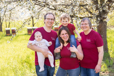 Die Familie Heiser: Ingrid, Dorothea, Elisabeth und Heinrich Heiser