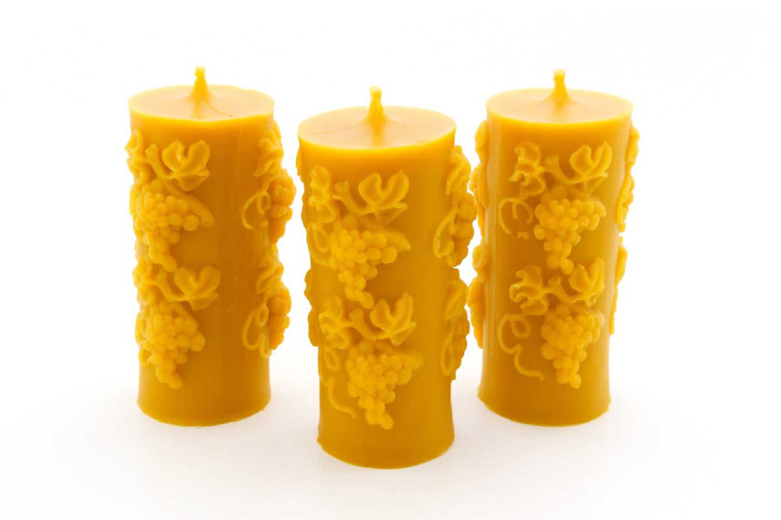 Rebenkerzen aus Bienenwachs
