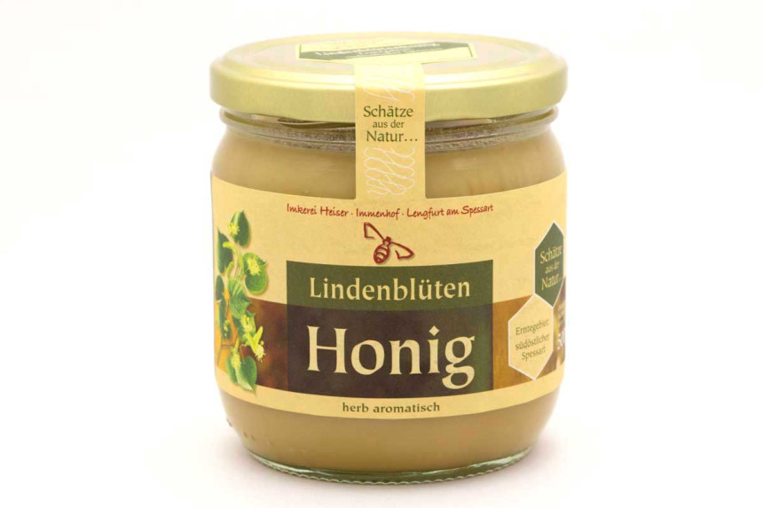 Lindenblütenhonig im 500g Glas