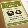 Aufkleber "Wir verwenden Verpackungen bewusst mehrfach"